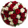 bouquet of red and white roses. Mauritius