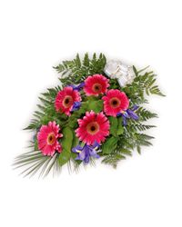 bouquet of gerberas and irises