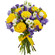bouquet of yellow roses and irises. Mauritius