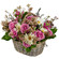 floral arrangement in a basket. Mauritius