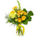 Yellow bouquet of roses and chrysanthemum. Mauritius