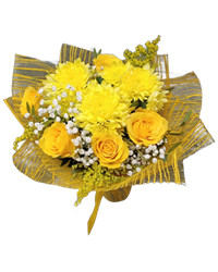 roses and chrysanthem